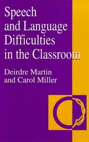 Tapa de Speech and language difficulties in the classroom