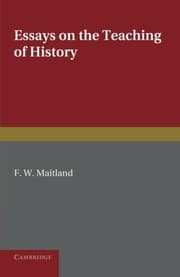 Tapa de Essays on the Teaching of History