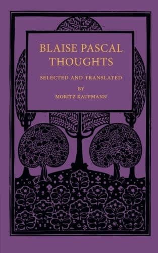 Tapa de Blaise Pascal Thoughts