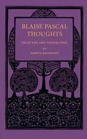Tapa de Blaise Pascal Thoughts