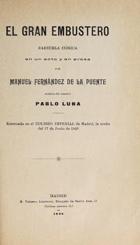 Tapa de El gran embustero