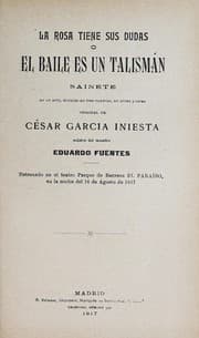Tapa de La rosa tiene sus dudas, o, El baile es un talismán