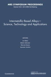 Tapa de Intermetallic-Based Alloys_Science, Technology and Applications