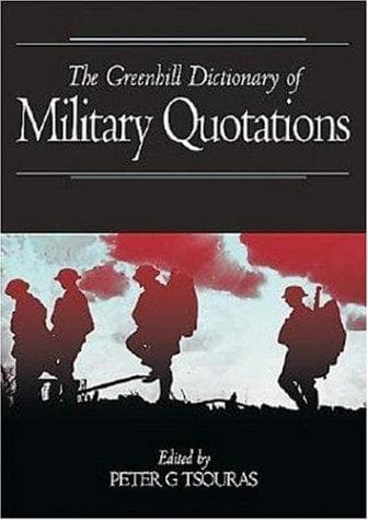 Tapa de Greenhill Dictionary Military Quotes-Softbound