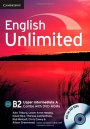 Tapa de English Unlimited Upper Intermediate A Combo with DVD-ROMs