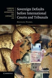 Tapa de Sovereign Defaults before International Courts and Tribunals