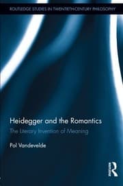 Tapa de Heidegger and the romantics