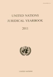 Tapa de United Nations Juridical Yearbook 2011