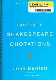 Tapa de Bartlett's Shakespeare Quotations