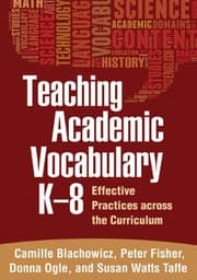 Tapa de Teaching Academic Vocabulary K-8
