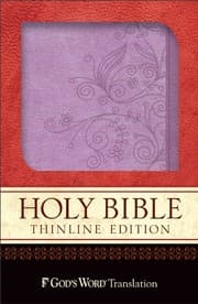 Tapa de GW Thinline Bible Lilac, Springtime Design Duravella