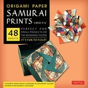 Tapa de Origami Paper - Samurai Prints - Large 8 1/4" - 48 Sheets : Tuttle Origami Paper : High-Quality Origami Sheets Printed with 8 Different Designs