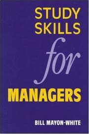 Tapa de Study Skills for Managers
