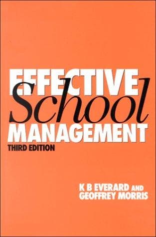 Tapa de Effective school management