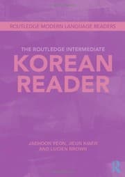 Tapa de The Routledge Intermediate Korean Reader
