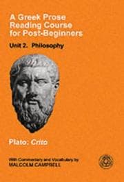 Tapa de A Greek Prose Reading Course for Post-beginners: Philosophy: Plato