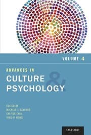 Tapa de Advances in Culture and Psychology, Volume 4