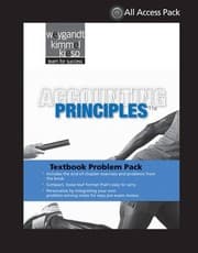Tapa de Textbook Problem Pack to accompany Weygandt, Accounting Principles, 11e