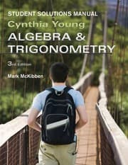 Tapa de Algebra and Trigonometry 3e Student Solutions Manual