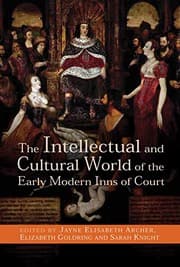 Tapa de The Intellectual and Cultural World of the Early Modern Inns of Court
