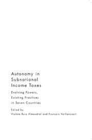 Tapa de Autonomy in Subnational Income Taxes