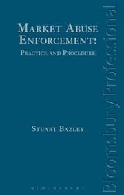 Tapa de Market Abuse Enforcement