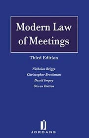 Tapa de Modern Law of Meetings