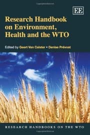 Tapa de Research Handbook on Environment, Health and the WTO
