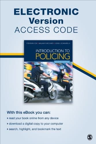 Tapa de Introduction to Policing Electronic Version