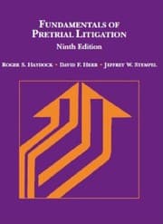 Tapa de Fundamentals of Pretrial Litigation