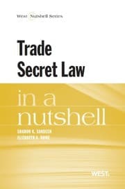 Tapa de Trade Secret Law in a Nutshell
