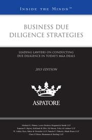 Tapa de Business Due Diligence Strategies, 2013 ed.