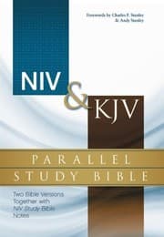 Tapa de NIV, KJV, Parallel Study Bible, Hardcover