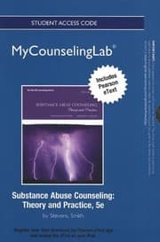 Tapa de NEW MyCounselingLab with Pearson eText -- Standalone Access Card -- for Substance Abuse Counseling