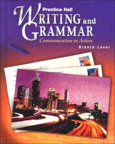 Tapa de Writing and Grammar, Grade 9