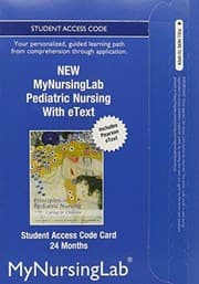 Tapa de NEW MyNursingLab with Pearson eText -- Access Card -- for Pediatric Nursing