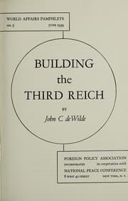 Tapa de Building the third reich