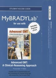 Tapa de NEW MyBradyLab with Pearson eText -- Access Card -- for Advanced EMT