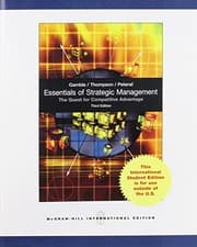 Tapa de Essentials of Strategic Managment