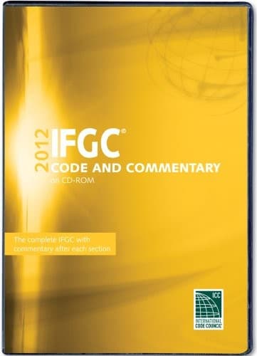 Tapa de 2012 International Fuel Gas Code Commentary CD-ROM