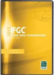 Tapa de 2012 International Fuel Gas Code Commentary CD-ROM