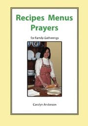 Tapa de Recipes Menus Prayers for Family Gatherings