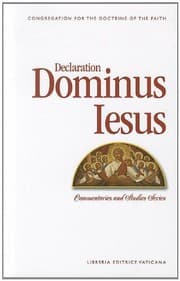 Tapa de Declaration Dominus Iesus