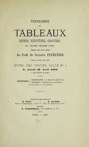 Tapa de Tableaux, dessins, sculptures, gravures et autres oeuvres d'art