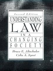 Tapa de Understanding law in a changing society