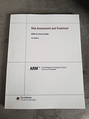 Tapa de ARM 55 Risk Assessment and Treatment Course Guide