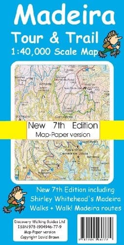 Tapa de Madeira Tour & Trail Map - Paper Version