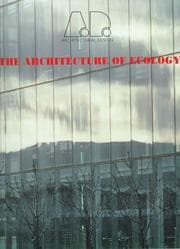 Tapa de Architecture of Ecology - Architectural Design Profiles 125 (Architectural Design)