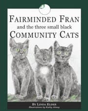 Tapa de Fairminded Fran and the three small black Community Cats