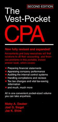 Tapa de The vest-pocket CPA
